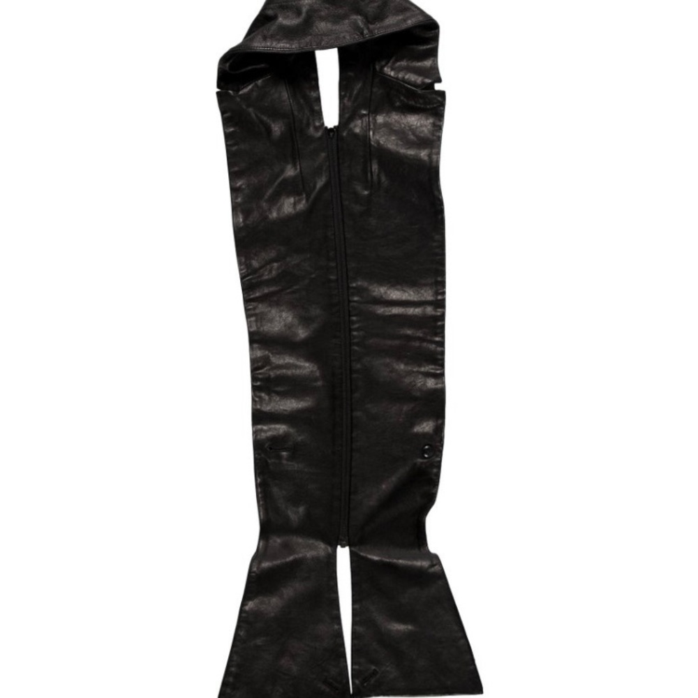 Veronica Beard black leather dickey